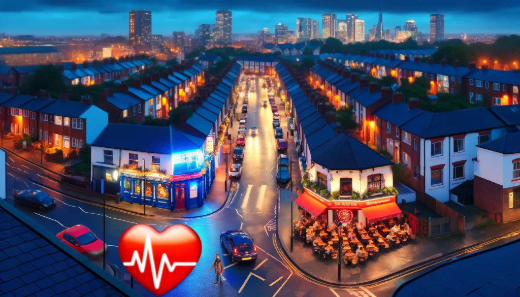 Vivir cerca de pubs, bares y restaurantes de comida rápida podría ser perjudicial para la salud del corazón